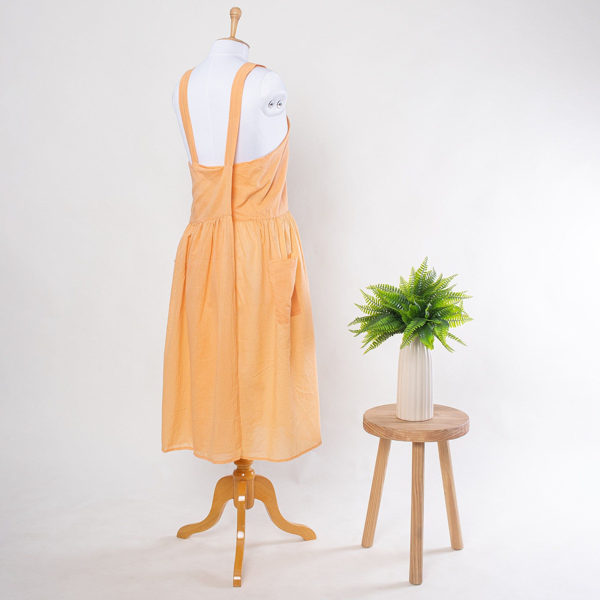 Premium Soft Solid Apron Dress for Kitchen